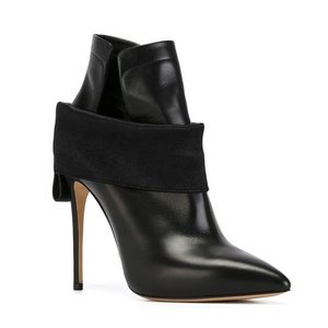 Vente en gros de bottes <span class=keywords><strong>élastique</strong></span>s à la cheville noires pour banquet pointues - Product Image 3