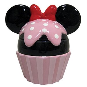 Pot à biscuits en céramique pour cupcakes <span class=keywords><strong>Minnie</strong></span>, vente en gros, bouteilles et bocaux de stockage des aliments, Support jaune personnalisé - Product Image 1