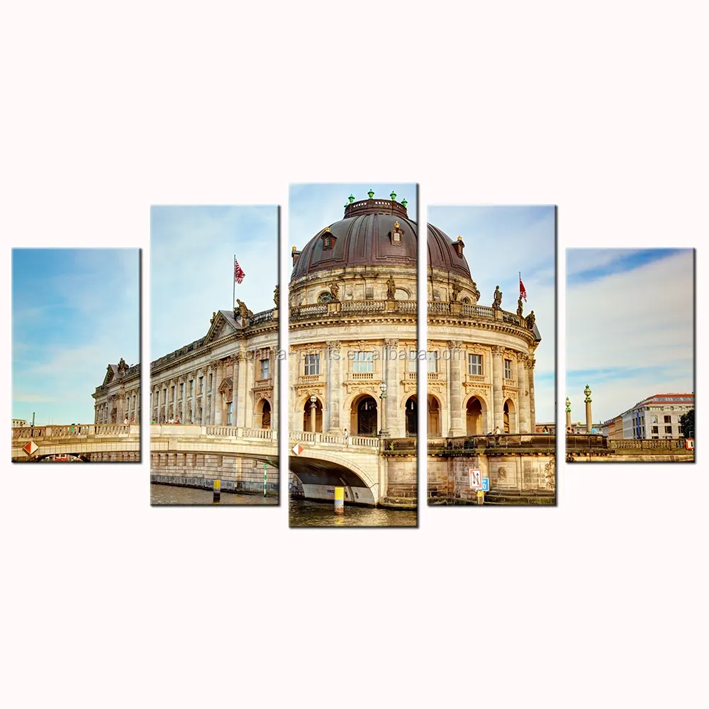Tranh Canvas In Trên Đảo Bảo Tàng Berlin/Tranh Canvas Địa Điểm Du Lịch Đức/Phong Cảnh Kiến Trúc Trên Vải Bạt/Bán Buôn