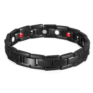 Braccialetto Magnetico Terapeutico in Acciaio Inossidabile Lucidato a Specchio con Energia Positiva e Charm Energetico Scalare, Accessorio <span class=keywords><strong>Moda</strong></span> Unisex - Product Image 1