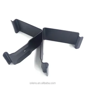 Clips For Wooden Crates Sheet Metal Stamping Reusable E-Coating Black Steel Spring Clip Wood Crate Clips