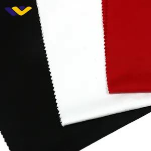 Morbido nero 100% cotone di spugna francese tessuto a maglia melange in magazzino per la felpa con cappuccio maglione