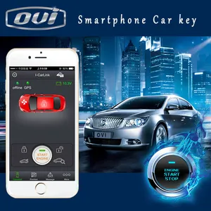 Smartphone Controle Smart Auto Alarm Systeem Met Afstandsbediening Motor Start Stop en GSM GPS Tracking Tracker