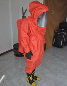 Combinaison de protection chimique anti-acides et anti-alcalis, entièrement étanche, pour pompiers, type 1a <span class=keywords><strong>EN</strong></span> CE, résistante aux produits chimiques - Product Image 2