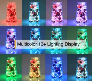 Cable de cobre blanco cálido/RGB, 5M, 10M, 50/100led, 5V, para Navidad, festival, fiesta de boda, miniluz led decorativa para interiores - Product Image 5