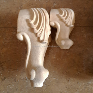 Gambe per Divano in Legno Intagliate Antiche - Product Image 2