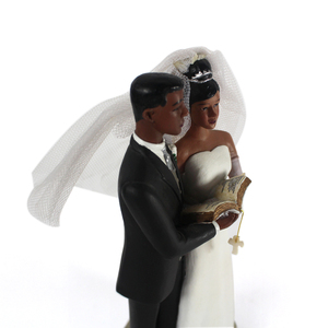 Statue di nozze di coppia d'amore <span class=keywords><strong>personalizzate</strong></span> Figurine di sposi In artigianato In resina - Product Image 3