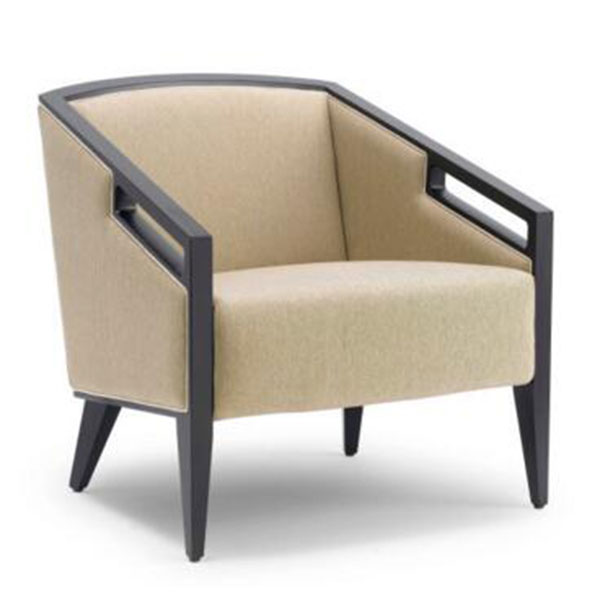 AC-263 Hotel Lobby Lounge Chair Living Room Furniture Fabric Leisure Single Sofa Chair