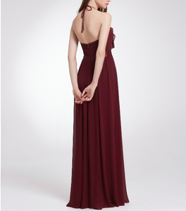 <span class=keywords><strong>Robe</strong></span> <span class=keywords><strong>longue</strong></span> à volants, sans manches, col licou, pour femme, tenue pour dame élégante, 2022 - Product Image 2