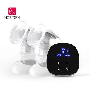 Horigen – tire-lait électrique silencieux en silicone sans BPA, double batterie rechargeable au lithium