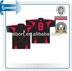 Subts- 764 projeto personalizado preto e vermelho camisas pólo