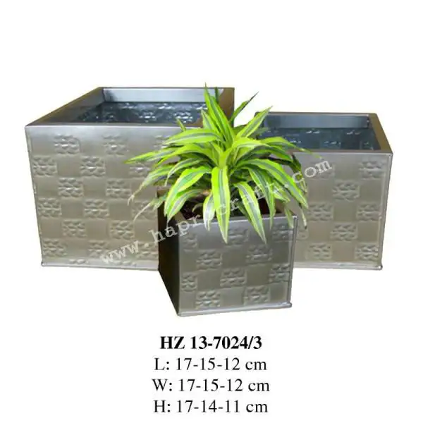 Vasi da fiori in zinco/fioriere da esterno/fioriera in metallo per forniture per la casa e il giardino (HZ 13-7024/3)