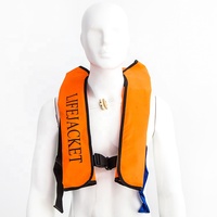 Gilet de Sauvetage Flottabilité Automatique 150N pour Adulte, Portable pour Nager et Pêcher, VFI Marine avec Cartouche CO2