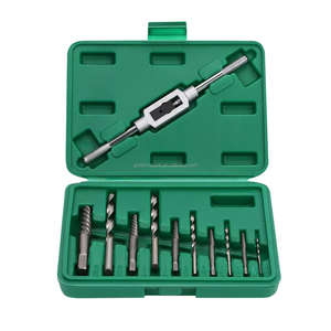 11Pcs Screw Extractor Spogliato Rotto Bullone <span class=keywords><strong>di</strong></span> Rimozione Trapano Tool Kit con Rubinetto Supporto e <span class=keywords><strong>di</strong></span> Caso <span class=keywords><strong>di</strong></span> Immagazzinaggio - Product Image 1