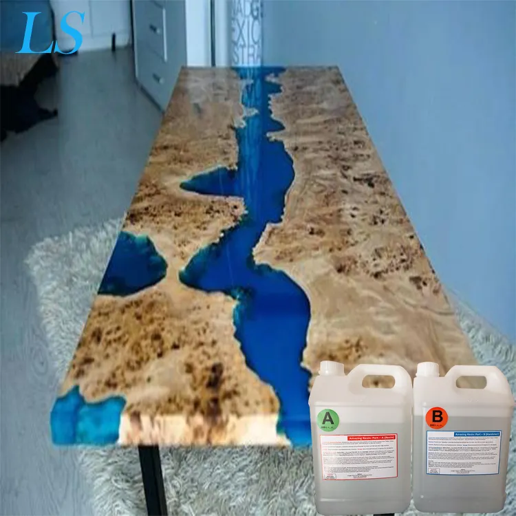 Sin solvente estabilizador ultravioleta tabla de rio epoxi pisos de resina epoxi industrial