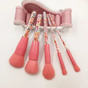 Factory Wholesale Beauty 5 Piece Makeup Cosmetic Brush Set Sprinkle Pool Brush Set