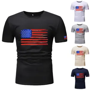 Retro Amerikanische Flagge Stars & Stripes USA Patriotische männer T-Shirt