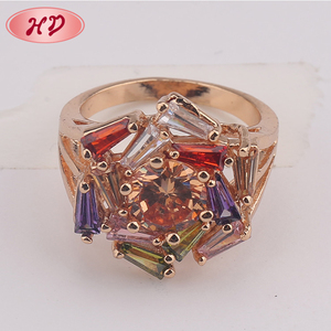 Dubai Mới Nhất Đơn Giản Vàng Finger Ring Thiết Kế Cho Cô Gái Với Giá - Product Image 5