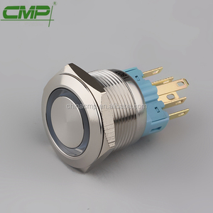 सीएमपी 22mm निविड़ अंधकार pushbutton स्विच के साथ निविड़ अंधकार कवर विरोधी बर्बर pushbutton स्विच (टीयूवी सीई) - Product Image 4