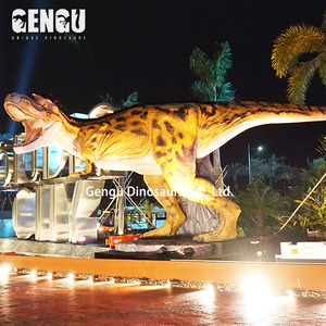 <span class=keywords><strong>Parque</strong></span> Temático Jurásico-Tamaño real Animatronic T-Rex Dinosaurio Metal Centros comerciales públicos Aeropuertos Guardería Escuelas de guardería - Product Image 3