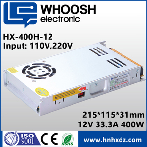 HX-400H-12 प्रधानमंत्री <span class=keywords><strong>3</strong></span> साल की वारंटी पूरा लोड IP20 डीसी <span class=keywords><strong>12V</strong></span> 33.3A शांत तापमान नियंत्रित चालक के साथ 400W का नेतृत्व किया गेंद beared प्रशंसक