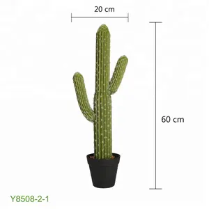 Design classico 60 cm Artificiale Cactus Unipolare Come Decorazione