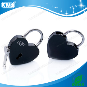 AJF TUV pasado <span class=keywords><strong>el</strong></span> producto más popular de color negro amor en forma de corazón lock, Liebesschloss, cadenas - Product Image 2