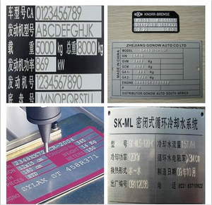 Machine <span class=keywords><strong>de</strong></span> marquage portable pour plaques signalétiques et numéros <span class=keywords><strong>de</strong></span> châssis, petite machine <span class=keywords><strong>de</strong></span> marquage par poinçonnage pour code VIN - Product Image 5