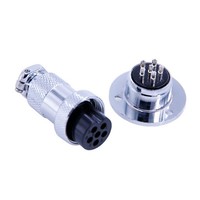 Conector GX20 de 6 Pines Macho y Hembra, Enchufe de Aviación, Conector de Panel de Cable M19