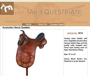 Selle de dressage en cuir américain Selle de cheval anglaise de l'Ouest véritable avec style australien pour l'équitation équine - Product Image 2