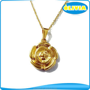 Женское Ожерелье из золота 22 к, в форме розы - Product Image 3