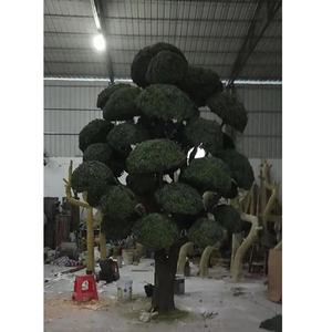 Árvore de pinha artificial grande evergreen, árvore bonsai artificial de <span class=keywords><strong>podocarpus</strong></span>, 400cm de altura, árvore de pinha preta para venda, pinheiro de madeira - Product Image 3