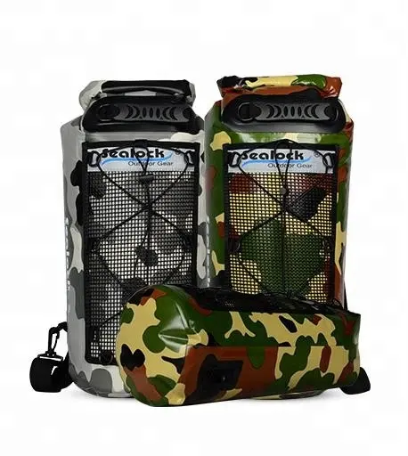 Accettiamo il formato su misura con stampa di marchio Sealock esterna impermeabile di sport dry bag Tipo di kayak borsa