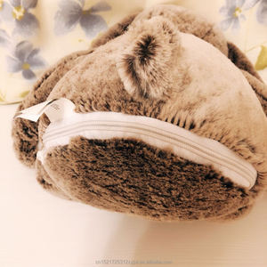 لطيف أرنب محشو مع سستة و انفصال القرون المطرزة ألعاب من نسيج مخملي - Product Image 5