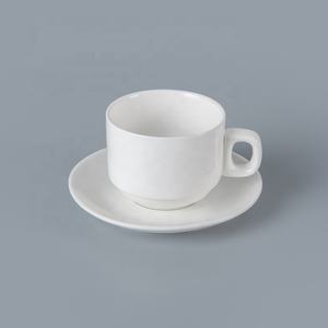 Moderno Bianco Hotel In Ceramica Tazze di Tè, Eco Friendly Hotel Insieme della Tazza di <span class=keywords><strong>Caffè</strong></span>/ - Product Image 1