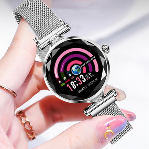 H1 jam tangan pintar wanita, arloji cerdas 24 jam monitor detak jantung deteksi tekanan darah - Product Image 2