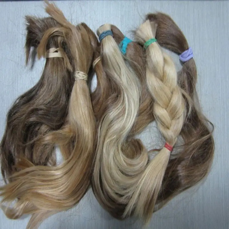 Cabelo europeu virgem cor marrom claro desprocessado