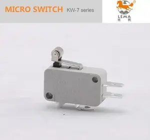 Kw-7-3 ce vde ul aprobación lema electrics spdt na + nc equivalente de los tipos de cerezo micro interruptor 16a