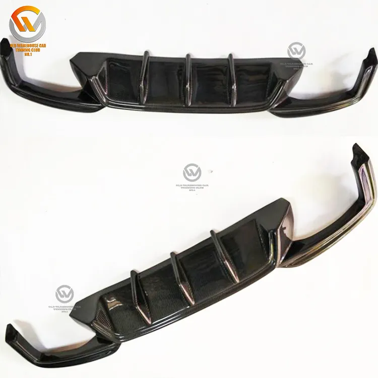 Real Carbon Fiber Rear Bumper Lip Diffuser For M6 F06 F12 F13 2014 Up