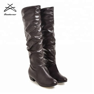 2018 Fashion Ladies Winter Dress <strong>Boots</strong> Womens <strong>Leather</strong> <strong>Knee</strong> <strong>High</strong> <strong>Boots</strong> - Product Image 4