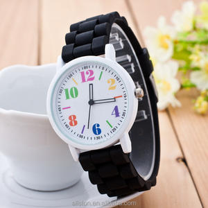 Montre en silicone Genève, motif <span class=keywords><strong>canard</strong></span> jaune de dessin animé, pour enfants, hommes et femmes - Product Image 3