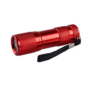 Mini 9 LED UV Torch Shock Proof And Water Resistance UV LED Torch