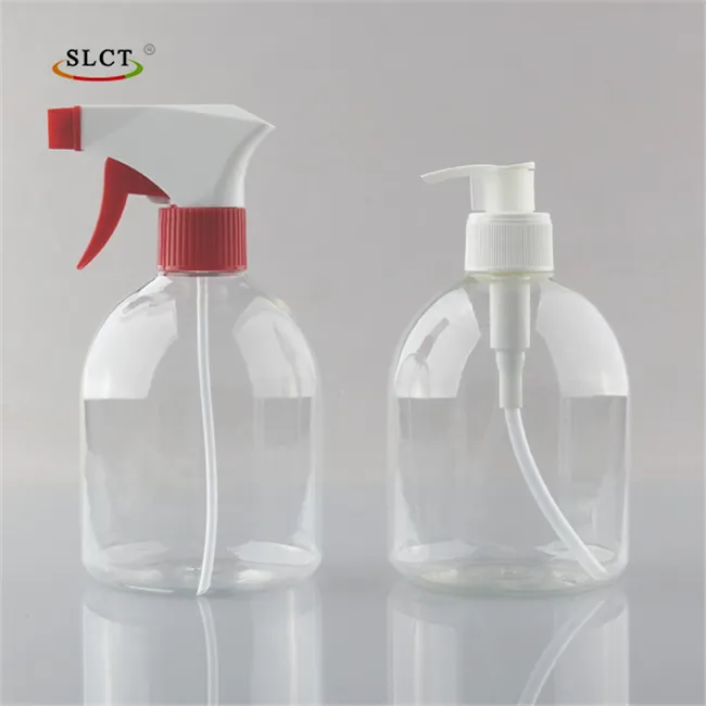 500ML pet plastik sıvı sabunluk pompası şişe