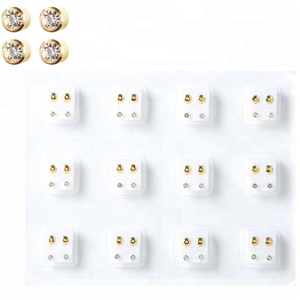 أقراط ثقب الأذن بالجملة من هونستار مع أحجار الميلاد ومجوهرات ثقب الأذن الذهبية - Product Image 5
