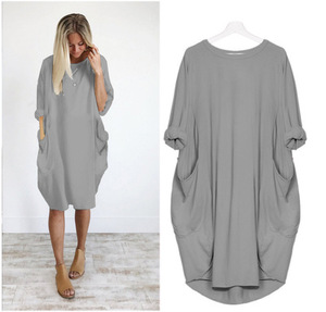 Oferta Especial Entrega Rápida Vestido Casual 1 Pieza con Logo Impreso para <span class=keywords><strong>Mujer</strong></span> <span class=keywords><strong>Tallas</strong></span> <span class=keywords><strong>Grandes</strong></span> - Product Image 5