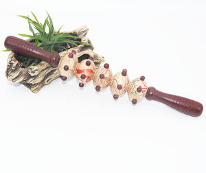 Hochwertiger manueller Massage stab aus Holz für den Körper zur Rücken-und Bauch massage - Product Image 2
