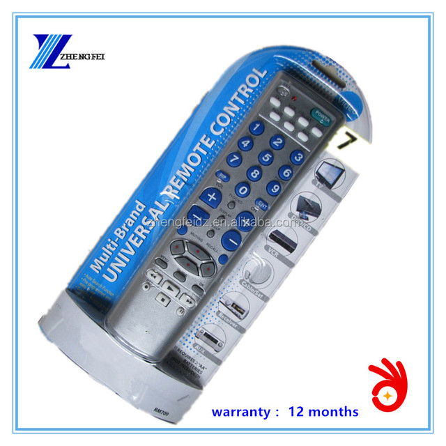 43 Keys 43 Buttons Silver Color 7 in 1 Universal Remote Control With Blister Pack RM-700 for Mexico Market