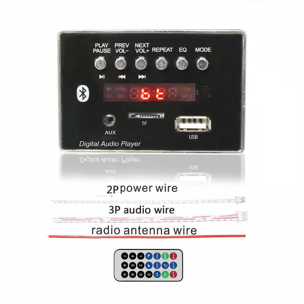 Jinohu Jlh BT66451E Tf Usb Fm Speler Bt Circuit Module ,MP3 Wav Draadloze Bt Decoder Board Uit China