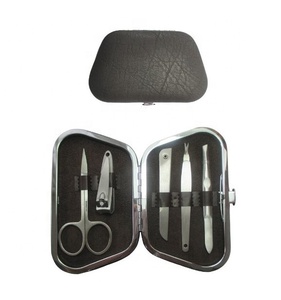 BE BEAUTY BBMK-5130 Trousse de Soins des Ongles pour <span class=keywords><strong>Homme</strong></span>, en Acier Inoxydable, pour Voyage et Cadeau, avec Étui en <span class=keywords><strong>Cuir</strong></span> de Haute Qualité - Product Image 1