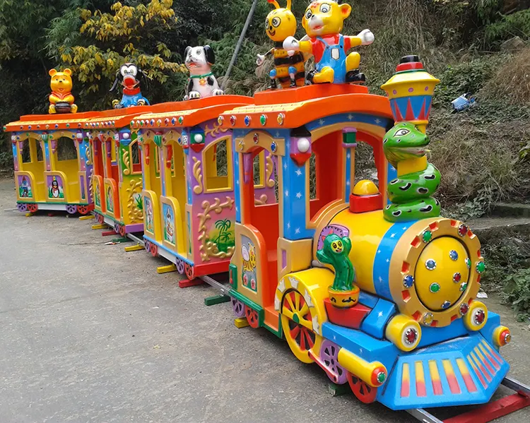 Customize ride on kids electric amusement train rides electric train